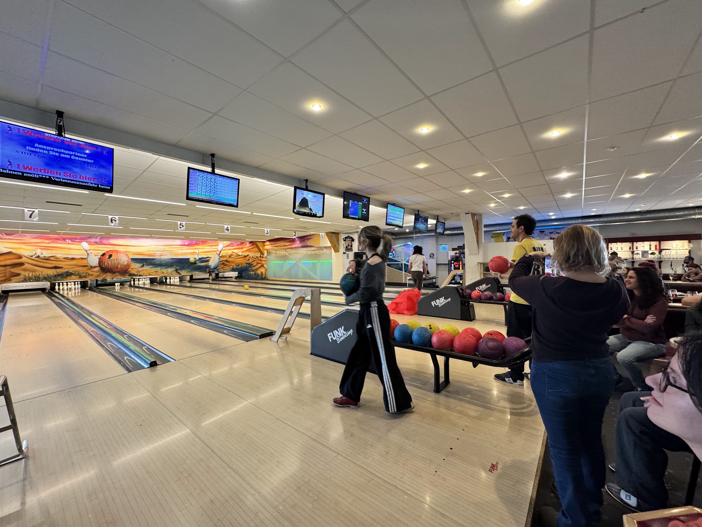 Bowling with the group